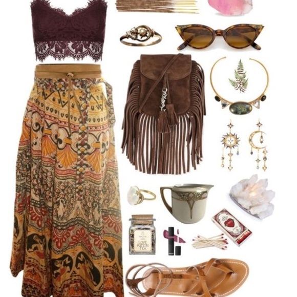 🌼 GYPSY COUTURE 🌼 SOUL FLOWER GIRL DRESS MAXI LONG TRIBE PYRAMID COLLECTION - Picture 12 of 16